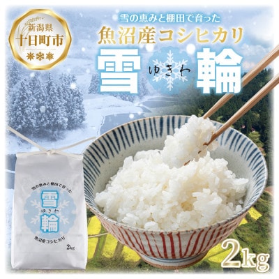 【棚田米】 魚沼産 コシヒカリ 「雪輪米」精米 2kg 新潟県 十日町市