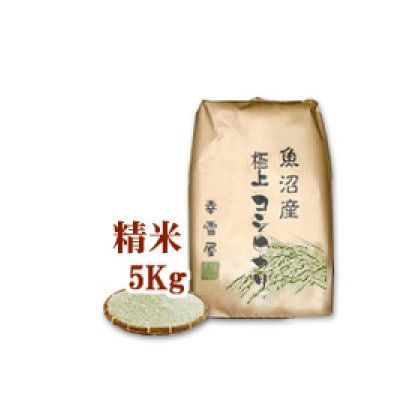 魚沼産コシヒカリ非BL米 精米 計5kg