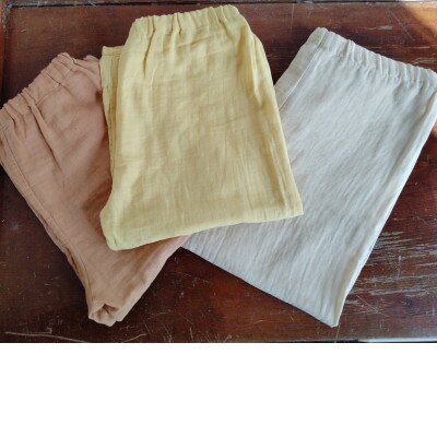 草木染めステテコ(Mサイズ)　アカソ染め
