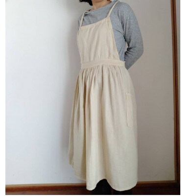草木染エプロンと鍋つかみセット 計2点(色・柄おまかせ)