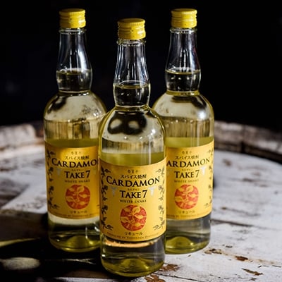 【スパイス焼酎】カルダモン　TAKE7　WHITE　SNAKE(700ml×3本)