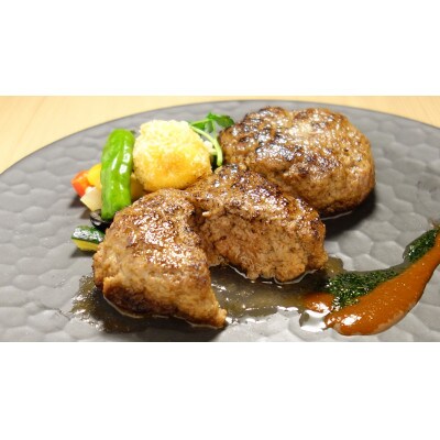 あか牛100%ハンバーグセット(あか牛ハンバーグ120g×6個)専用ボックス入り(湯前町)