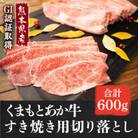GI認証取得　くまもとあか牛　すき焼き用切り落とし　600g(湯前町)