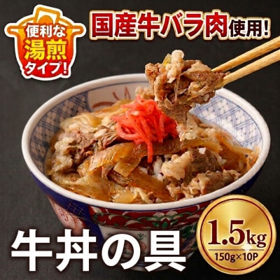 牛丼の具　150g×10p(1.5kg)(湯前町)