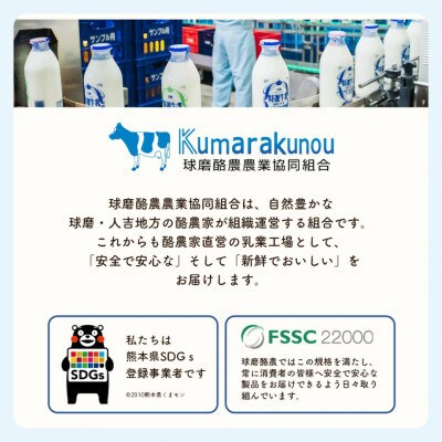 球磨の恵み「A2牛乳」と「球磨の恵みヨーグルト(加糖)」セット(湯前町)