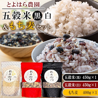 五穀米(黒・白)&もち麦セット