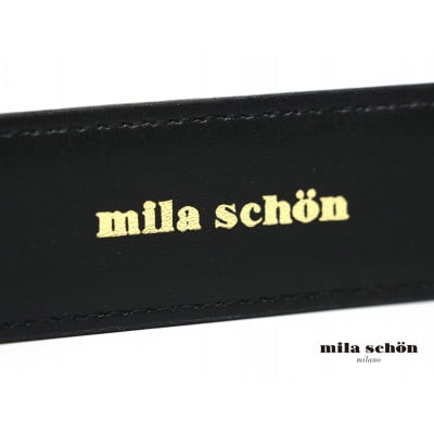 ミラ・ショーン(mila schon)光沢感のあるスムースレザーベルト　紳士用【MSMB4600】