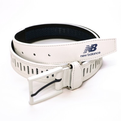 ニューバランスゴルフ　レーザーカット　シンセティックメッシュベルト　ホワイト　012-6182002