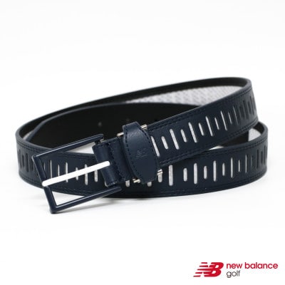 ニューバランスゴルフ　レーザーカット　シンセティックメッシュベルト　ネイビー　012-6182002