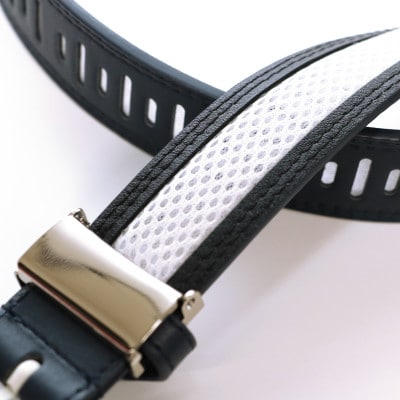 ニューバランスゴルフ　レーザーカット　シンセティックメッシュベルト　ネイビー　012-6182002