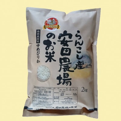 令和7年産らんこし米 特別栽培米 安田農場 ゆめぴりか 精米2kg