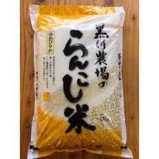 2023年11月発送開始『定期便』らんこし米 黒川農場のゆめぴりか 5kg 全6回