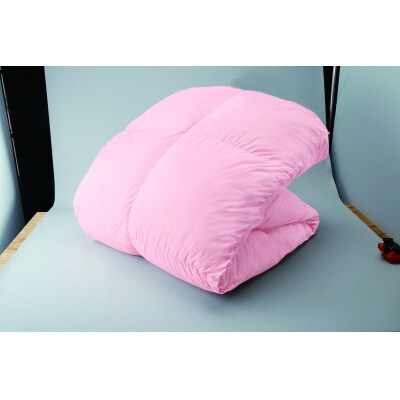 抗菌防臭加工付き羽毛使用　羽毛掛けふとん　WGD95%　シングル　ピンク