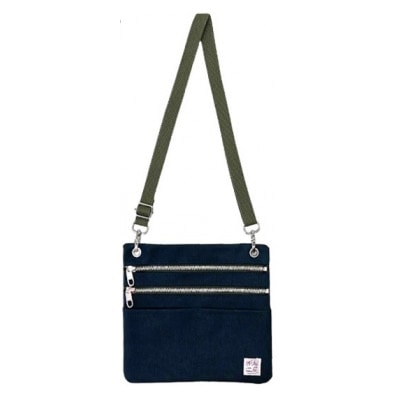 帆布工房　多機能ショルダーバッグ(ネイビー)　約21×22cm