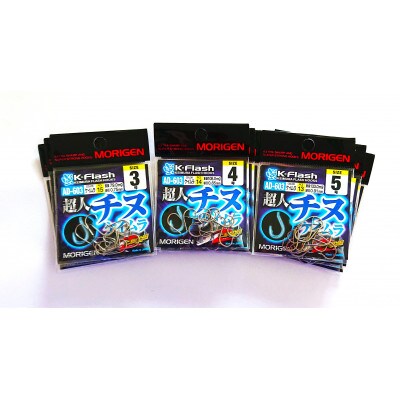 もりげん(MORIGEN)　釣針　超人チヌ　ケイムラ　9枚セット(3号・4号・5号/各3枚)