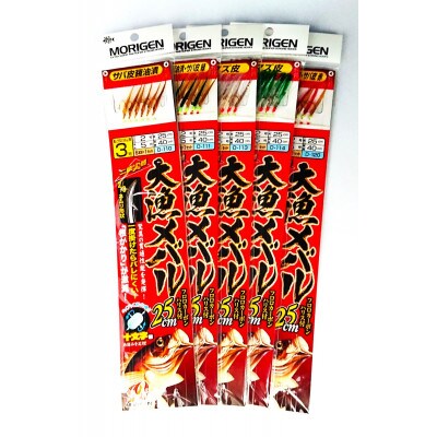 もりげん(MORIGEN)　釣り仕掛　大漁メバル5枚セット(25cmハリス)　3号