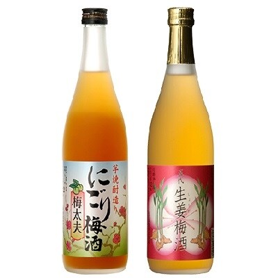 五代リキュール組合せ 梅酒 にごり梅酒 生姜梅酒 山元酒造 A-068