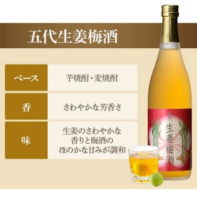 五代リキュール組合せ　にごり梅酒・生姜梅酒　山元酒造  A-068 