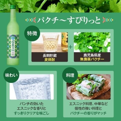 かごしまほろよいスピリッツ　金柑こみち　パクチ～すぴりっと　A-001