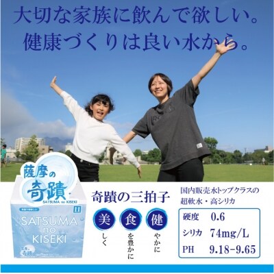 超軟水(硬度0.6)のシリカ水【薩摩の奇蹟】10L×2箱 Z-804
