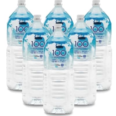 ミネラルウォーター「竜宮伝説　硬度100」2L×6本　AS-7106