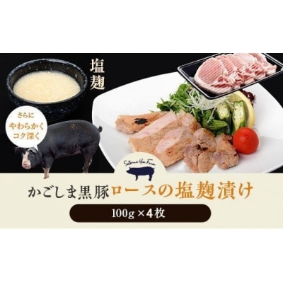 黒豚ロース味噌漬・塩麹漬け各4枚×4カ月お届け【定期便】GS-007