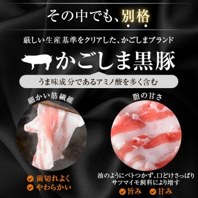 かごしま黒豚ロース肉とバラ肉の焼肉セット 2kg　SDGs未来都市薩摩川内　DS-002