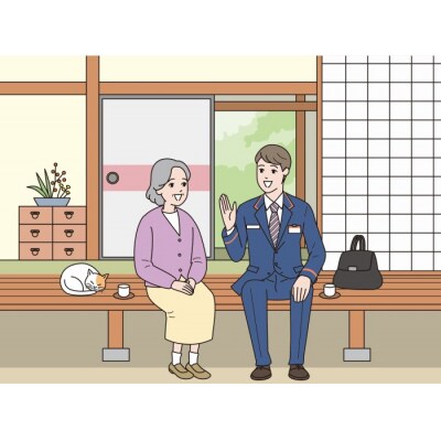 郵便局のみまもりサービス 「みまもり訪問サービス」(6カ月) ES-003