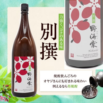 野海棠味比べ3本セット 野海棠 飲み比べ 焼酎 DSR-413