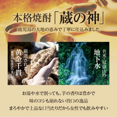 【3回定期便】蔵の神パック(25度)1800ml×3本×3回 定期便 FS-503 