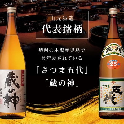 【3回定期便】蔵の神パック(25度)1800ml×3本×3回 定期便 FS-503 