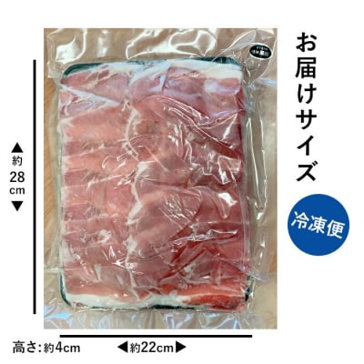 【訳あり】鹿児島県産　黒豚しゃぶしゃぶ用2.2kg (1.1kg×2) BS-075