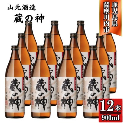 蔵の神 芋焼酎 25度 900ml ×12本 山元酒造 ESR-112
