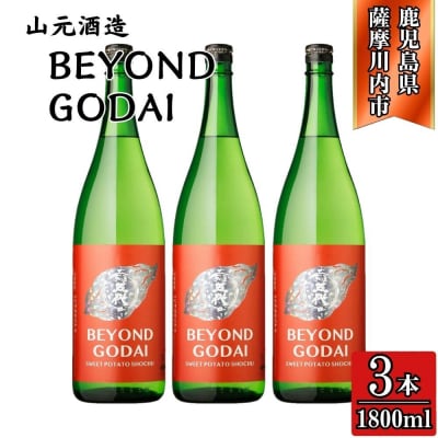 BEYOND GODAI  芋焼酎 25度 1800ml×3本 山元酒造 CSR-811