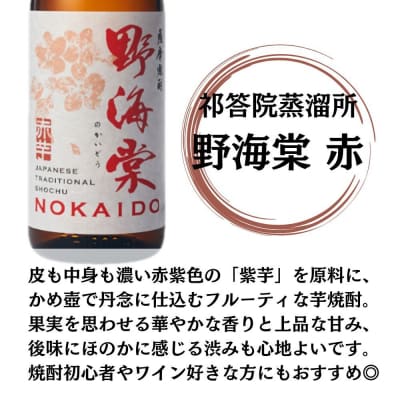 野海棠 赤 芋焼酎 25度 1800ml×2本 祁答院蒸溜所 BS-719