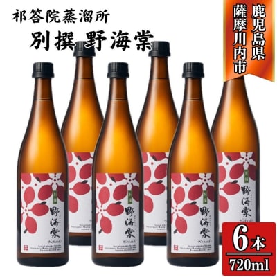 別撰 野海棠 芋焼酎 25度 720ml×6本 祁答院蒸溜所 焼酎 本格焼酎 芋焼酎 DSR-021