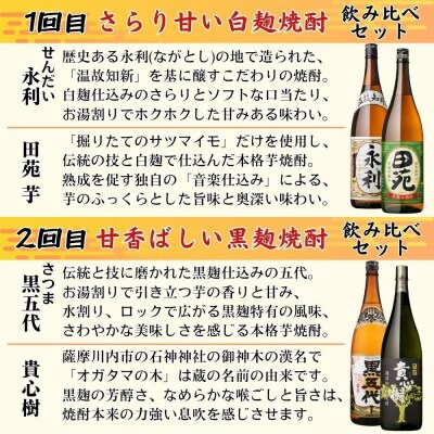 <12回(連続)定期便>飲み比べ定期便 25度 1800m(全24種・合計24本) KS-902