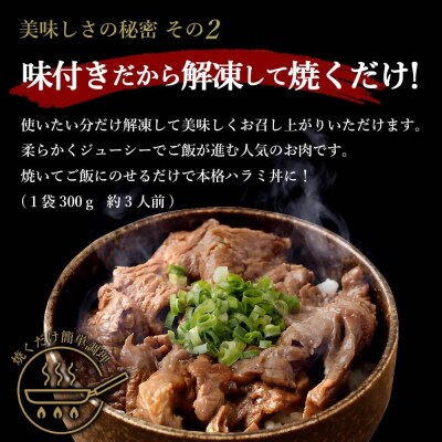 【訳あり】やわらか牛ハラミ(サガリ)肉 極旨秘伝醤油タレ漬け3.0kg BS-147
