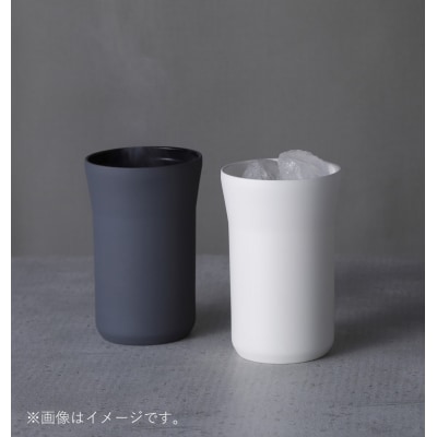 京セラ 蓋付き タンブラー 350ml クリームホワイト1個・ダークグレー2個 CSR-609-2