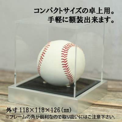 野球ボールケース額 1個用 黒別珍 T25-シルバー コレクションケース BS-550