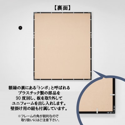 ユニフォーム額 グルアール ベージュ コレクションケース アクリル ES-121