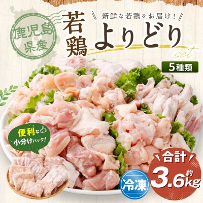 鹿児島県産若鶏よりどり 約3.6kgセット 若鶏 鶏肉 チキン AS-894