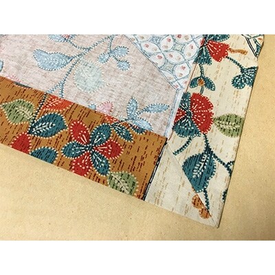 上から掛けるだけでこたつふとんの汚れを防ぐ!こたつ上掛(正)　伝統美をいかした民芸調柄　霞裂取