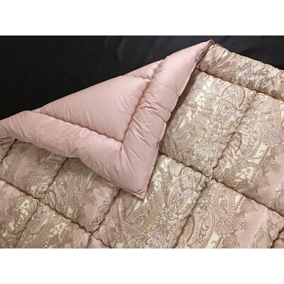冬は暖か、夏はカラッと!ふんわり羊毛混掛布団　ピンク　 ロングサイズ　K03 K8811125A