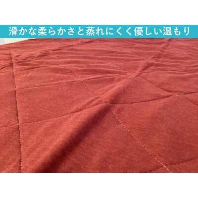 置くだけ簡単 やわらかくて気持ちいい　優しい温もり　敷パッド　100×200cm　ボルドー