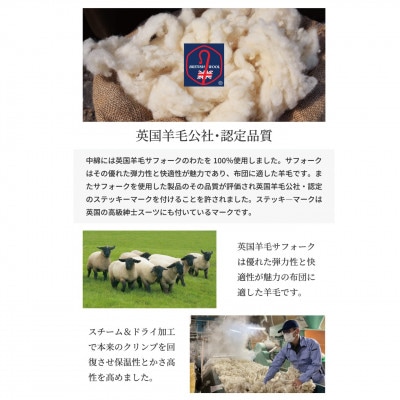 マチ付ボリュームタイプ羊毛敷ふとん　シングル　ピンク　K0425997EMA