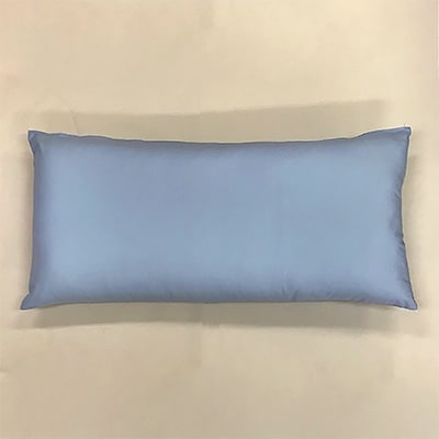 ロングサイズ　ストレート枕+枕カバー　ブルー2枚付