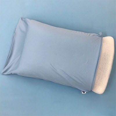 空気が流れる枕　枕カバー　ブルー2枚付き