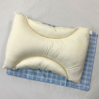 日本製　びっくり快眠サポート　ソフト&ホールド枕 枕カバー　ブルー2枚付