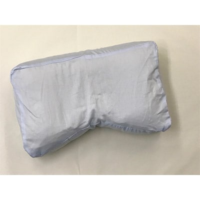 プロトレーナーが薦める　横向きに寝やすいパイプ枕　専用ブルー枕カバー付き